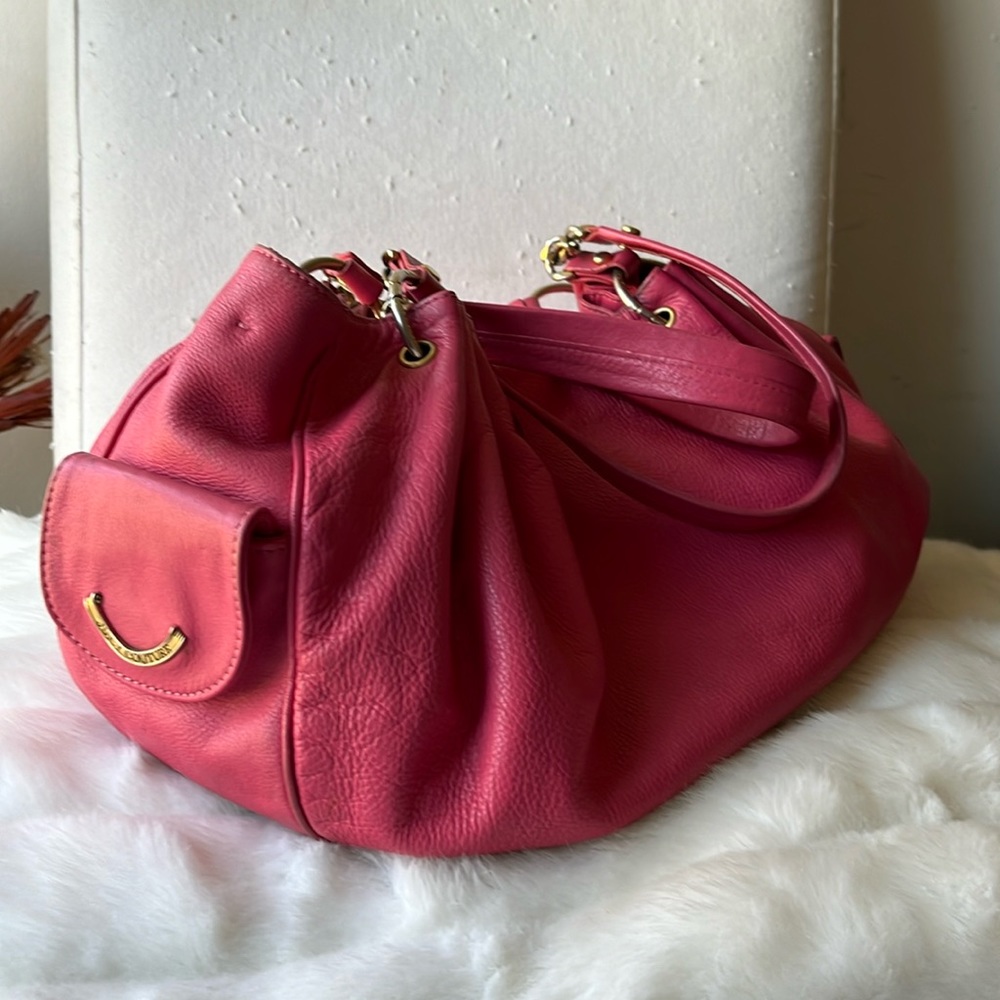 Juicy Couture Vintage Fluffy Purse Coral/Pink 90’s Y2K